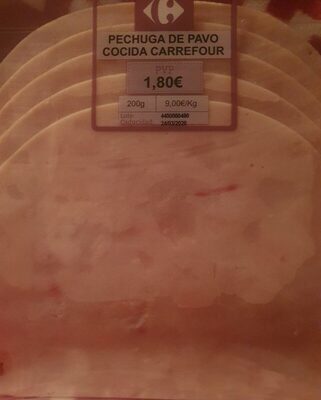 Foto de Pechuga de pavo cocida carrefour