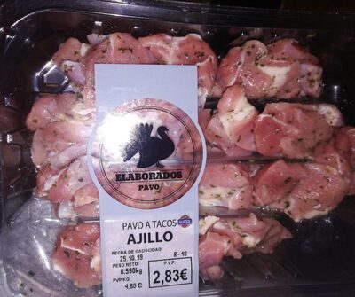 Foto de Pavo a tacos ajillo