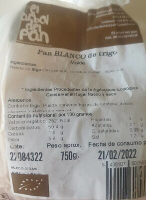 Foto de Pan Blanco de trigo
