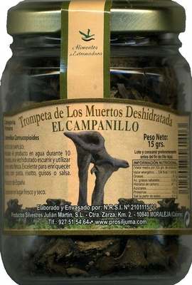 Foto de Setas trompeta de los muertos deshidratadas