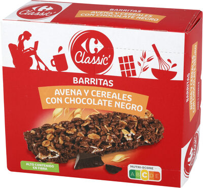 Foto de Barritas Avena Y Cereales Con Chocolate Negro