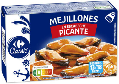 Foto de Mejillones en escabeche picante