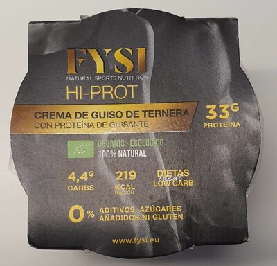Foto de FYSI HI-PROT Crema de guiso de ternera con proteína de guisante
