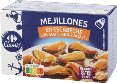 Foto de MEJILLONES ESCABECHE CON ACEITE DE OLIVA