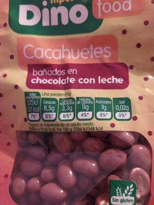 Foto de Cacahuetes bañados en chocolate con leche