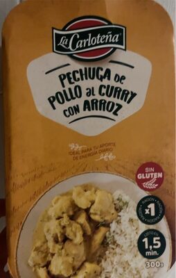 Foto de Pechuga de pollo al curry con arroz