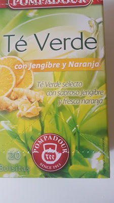 Foto de Té verde con jengibre y naranja
