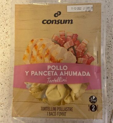 Foto de Tortellini de pollo y panceta ahumada