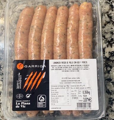 Foto de Longaniza fresca de pollo con ajo y perejil