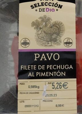Foto de Pavo filete de pechuga al pimenton