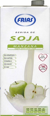 Foto de Bebida de soja con zumo de manzana
