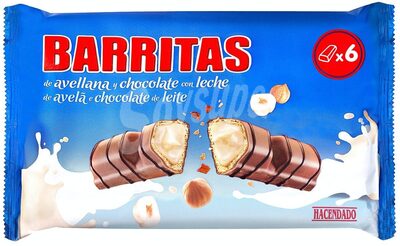 Foto de Barritas de barquillo con relleno de avellana