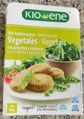 Foto de Mini hamburguesas Vegetales con guisantes y espinacas