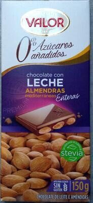 Foto de Chocolate con leche almendras enteras