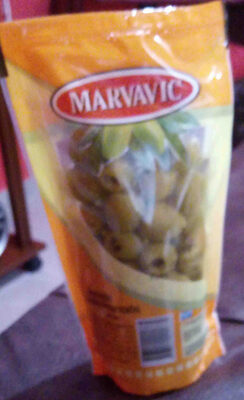Foto de aceitunas verdes descarosadas en salmuera