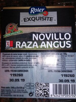 Foto de Hamburguesa novillo raza angus