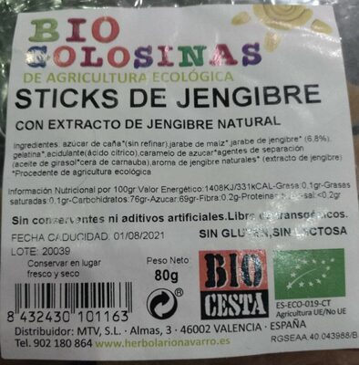 Foto de Sticks de jengibre