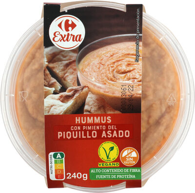 Foto de Hummus con pimiento del piquillo asado