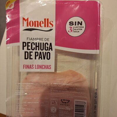 Foto de Fiambre de Pechuga de pavo finas lonchas