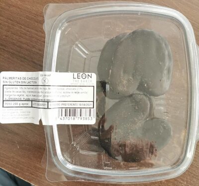 Foto de Palmeritas de chocolate sin gluten sin lactosa