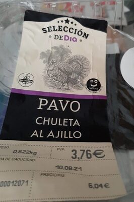 Foto de PAVO CHULETA AL AJILLO