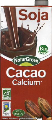 Foto de Bebida de soja ecológica "NaturGreen" con cacao y calcio
