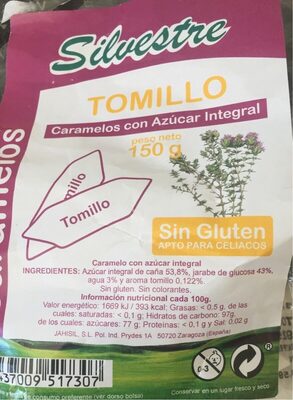 Foto de Caramelos con azúcar integral y tomillo
