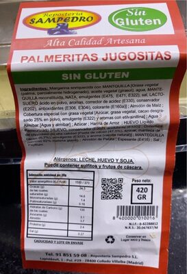 Foto de Palmeritas jugositas sin gluten