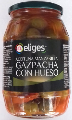 Foto de Aceituna manzanilla gazpachos con hueso