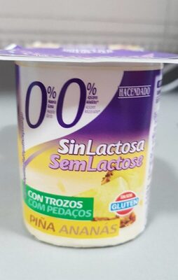 Foto de Yogur Sin Lactosa con trozos de piña
