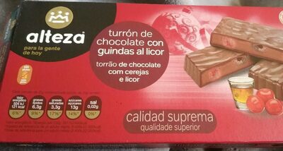 Foto de Turrón de chocolate con guindas al licor