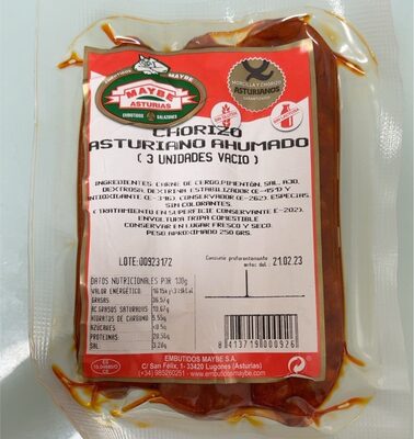 Foto de Chorizo Asturiano Ahumado