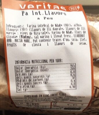 Foto de Pan integral llavors