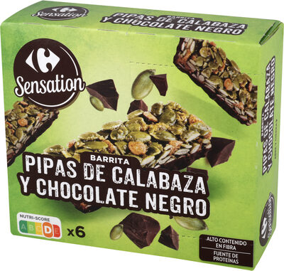Foto de Barrita Pipas De Calabaza Y Chocolate Negro