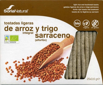 Foto de Tostadas ligeras de arroz integral y trigo sarraceno