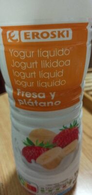 Foto de Yogur líquido fresa y platano