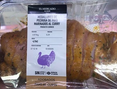 Foto de Medallones de pechuga de Pavo al Curry