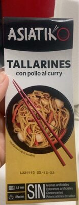 Foto de Tallarines con pollo al curry