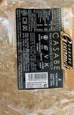 Foto de casabe crujiente de yuca