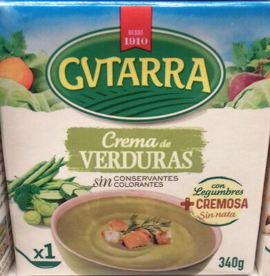 Foto de Crema de verduras con legumbres envase 340 g