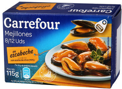 Foto de Mejillónes escabeche oli va carrefour 8/12