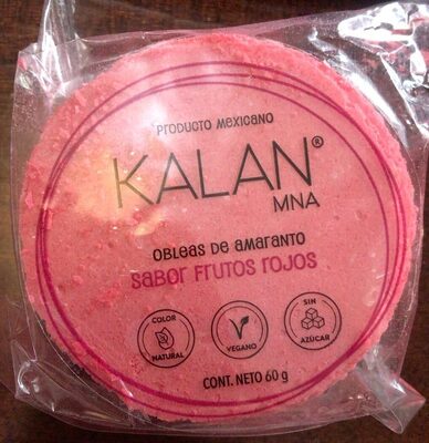 Foto de Obleas de amaranto sabor Frutos Rojos