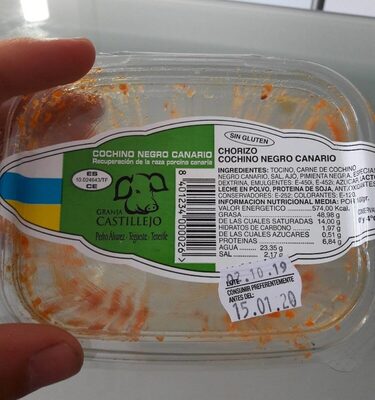 Foto de Chorizo Cochino Negro Canario