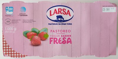 Foto de Pastoreo. Yogur sabor fresa
