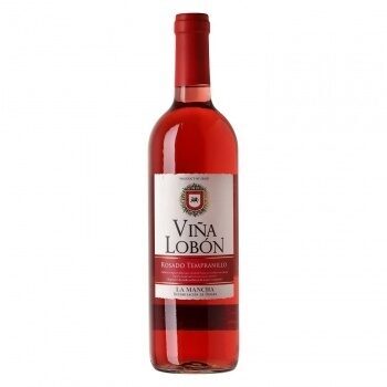 Foto de Vino do mancha viña lobon rosado